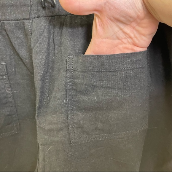 NWT black linen blend shorts XL - Picture 7 of 8
